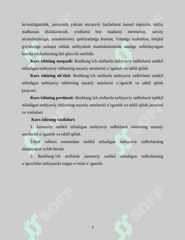 TARBIYAVIY TADBIRLARNI REJALASHTIRISH TASHKIL ETISH VA O’ZLASHTIRISH METODIKASI 3