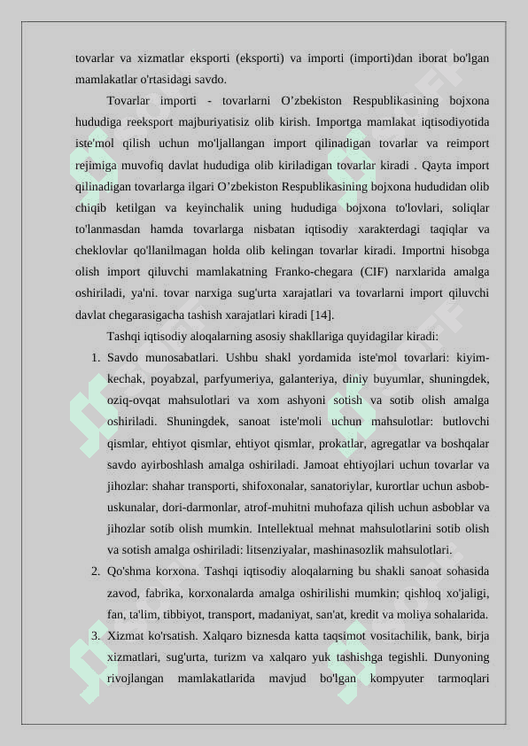 Importni tahlil qilish 4