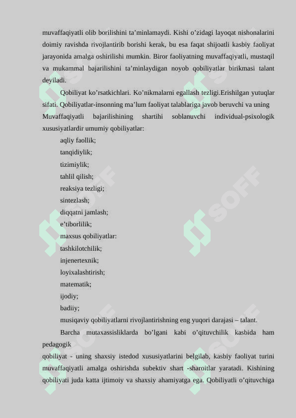 Bo’lajak o’qituvchilarda intelektni rivojlantirishning psixologik asoslari k 8