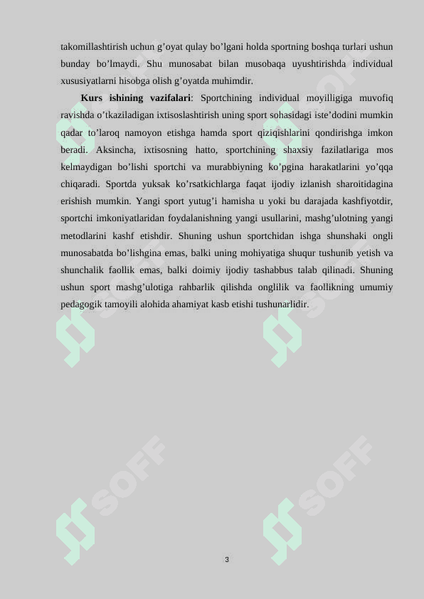 Kop yillik tayyorgarlikni davom etishi va uni aniqlovchi omillar 3