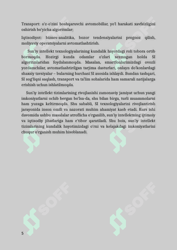 Sun‘iy intellekt tizimlaridan foydalanish 5
