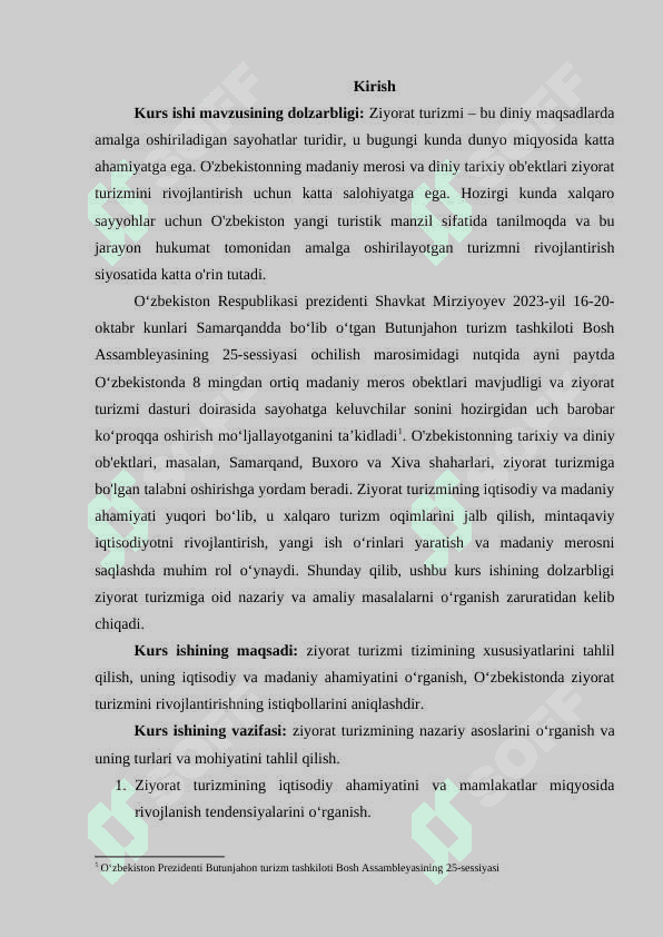 Ziyorat turizmini rivojlantirishning tashkiliy va huquqiy asoslari 3
