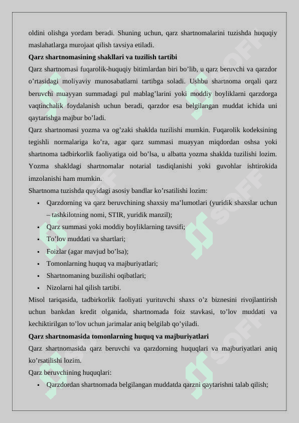 Qarz shartnomasi 6