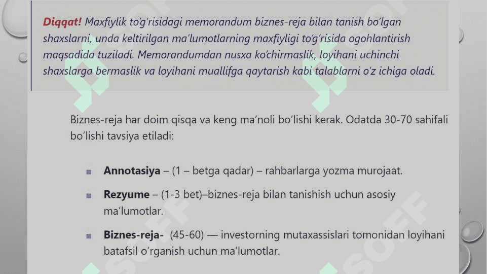 Biznes reja nima degani? 4