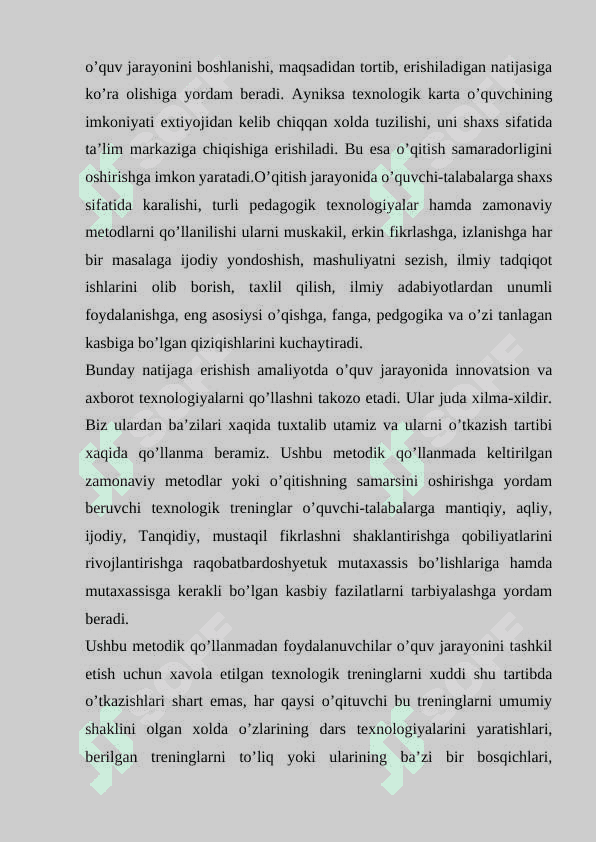 Texnologiya fani darslarida yangi pedagogik texnologiyalarni qo‘llash 7