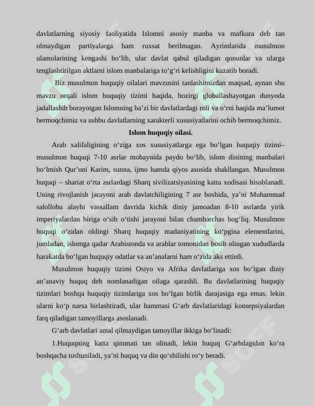 Diniy va an’anaviy huquqiy oilalar 3