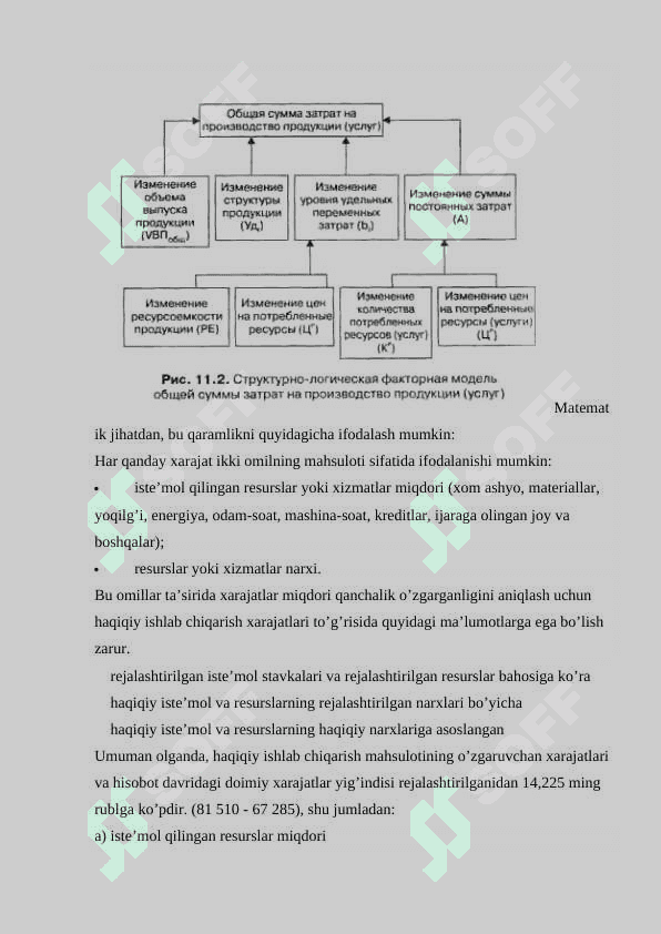 Xarajatlarni umumiy hajmi va ularni asosiy elementlar bo’yicha baholash tahlil qilish 7