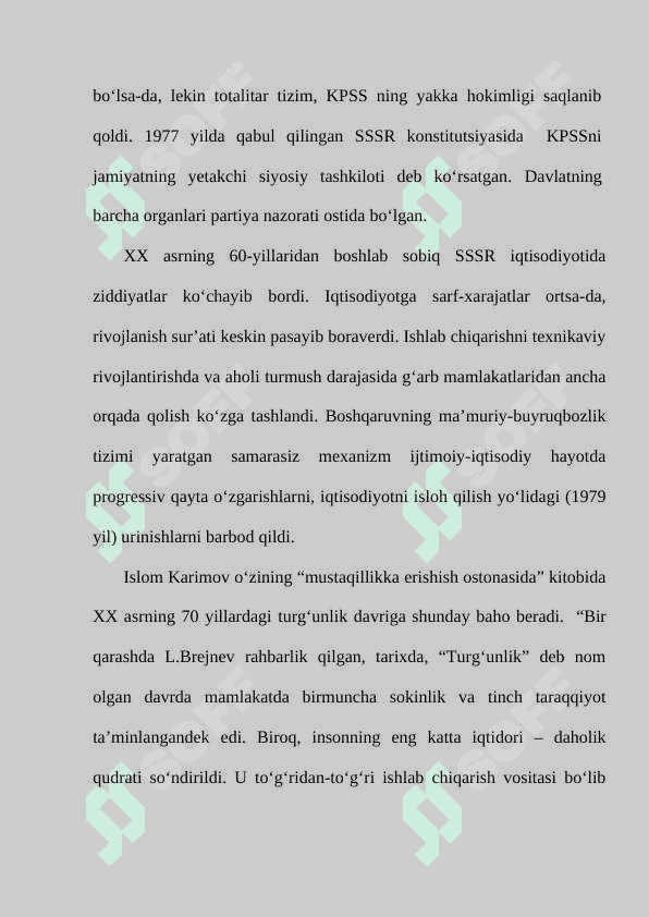 O‘ZBEKISTONNING MUSTAQILLIKKA ERISHISHI ARAFASIDAGI IJTIMOIY-SIYOSIY VA IQTISODIY AHVOLI. 3
