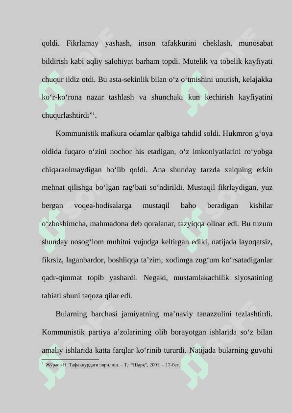 O‘ZBEKISTONNING MUSTAQILLIKKA ERISHISHI ARAFASIDAGI IJTIMOIY-SIYOSIY VA IQTISODIY AHVOLI. 4