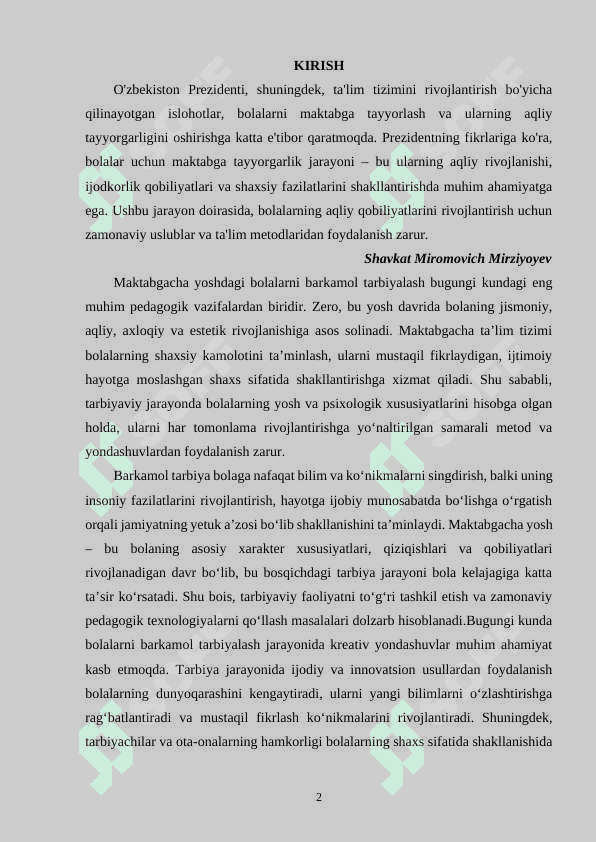 MAKTABGACHA YOSHDAGI BOLALARNI BARKAMOL QILIB TARBIYALASHDA IBN SINO IJODIDAN FOYDALANISH 2