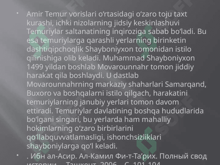 “XVI-XX ASR BOSHLARIDA SURXON VOHASIDA SIYOSIY BOSHQARUV DAVRIDAGI XALQ HARAKATLARI” 3