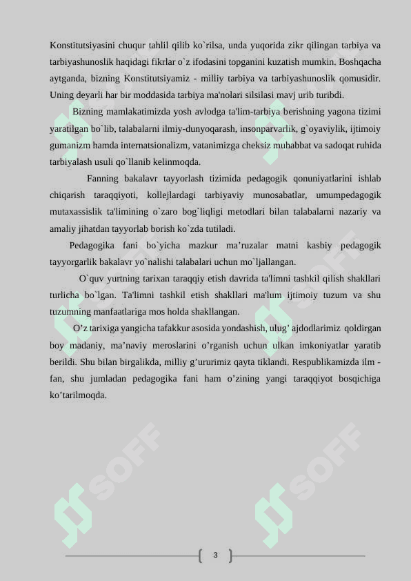 DARSNING O'ZIDA XOS BELGILARI VA UNGA QO'YILGAN UMUMIY TALABLARI VA AHAMIYATI. 3