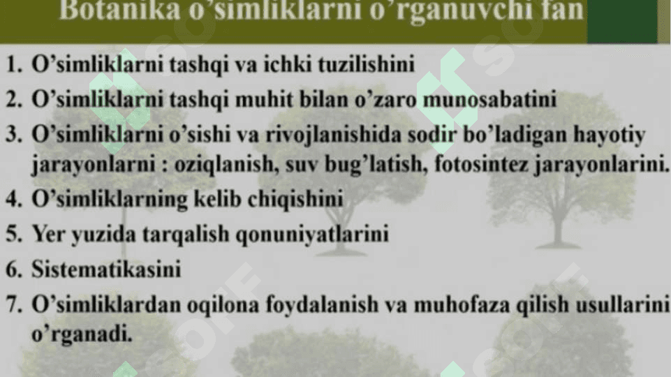 BIOLOGIYA FANI TARMOQLARI 6
