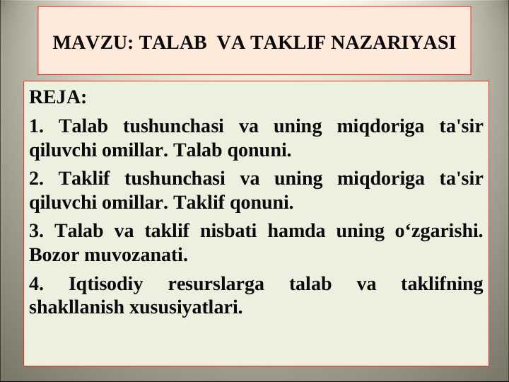 TALAB  VA TAKLIF NAZARIYASI pptx
