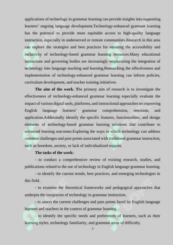 USING TECHNOLOGY TO ENHANCE GRAMMAR LEARNING IN ENGLISH LANGUAGE TEACHING 7