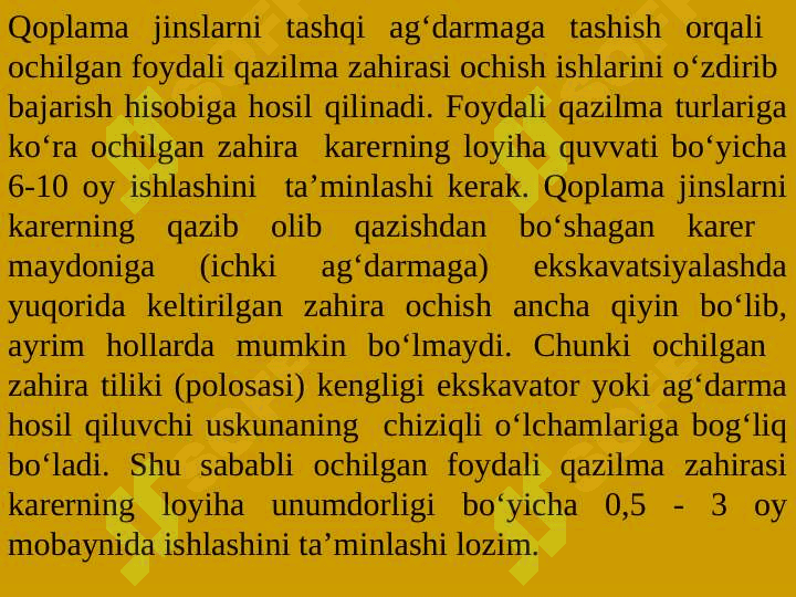 Karyerni qurishdagi kon-kapital ishlari. 5