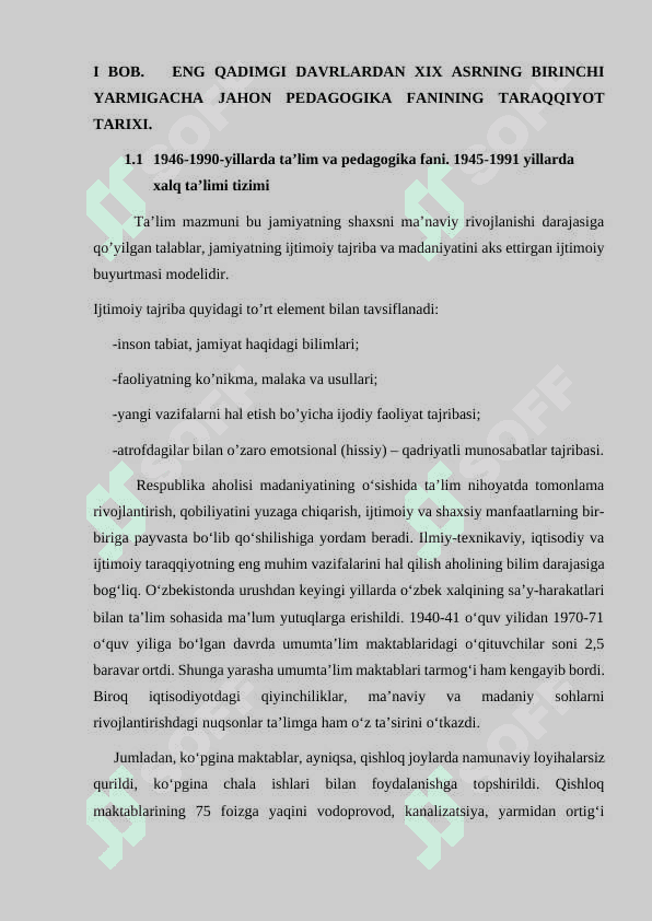1946-1990- YILLARDA O ’ZBEKISTONDA  TA’LIM VA PEDAGOGIK FIKRLAR 7