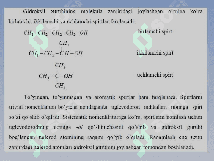 SPIRTLAR VA FENOLLAR 4