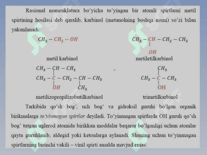 SPIRTLAR VA FENOLLAR 6