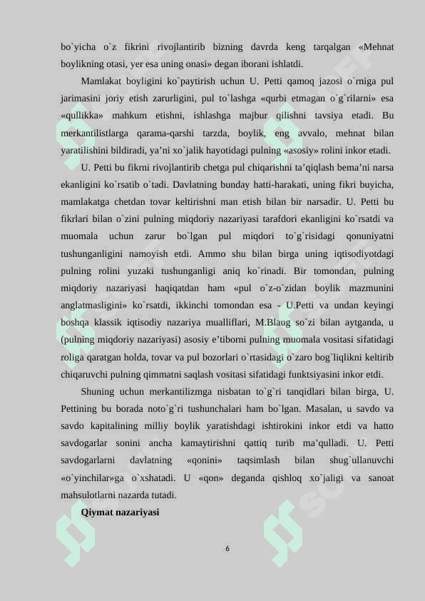 Klassik iqtisodiy maktab vujudga kelishi va yakunlanishi ahamiyati 7