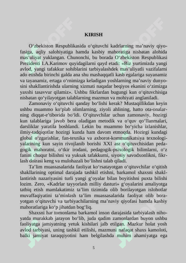 PEDAGOGIK MAHORAT 5