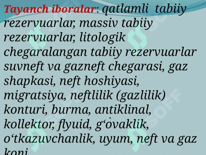 Neft va gaz konlarining kon geologik tavsifi 3