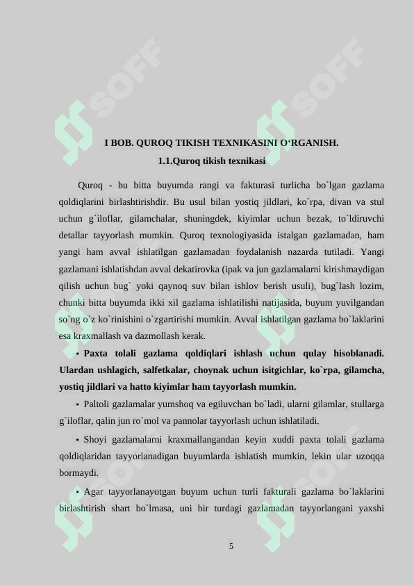 QUROQ TIKISH TEXNIKASI (ANIQ BIRON BUYUMNI LOYIHALASH VA MODELLASHTIRISH.) 5