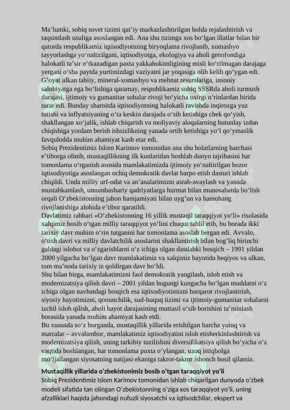 MUSTAQILLIK YILLARIDA DAVLAT BOSHQARUVI TIZIMI AMALGA OSHIRILGAN ISLOHOTLAR. 3