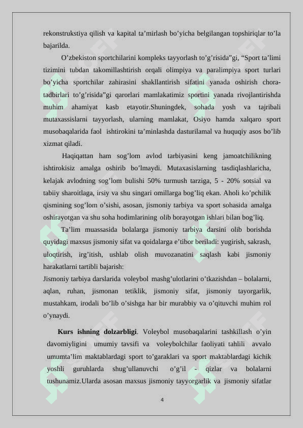 Voleybol o’yinida musobaqa nizomi 3