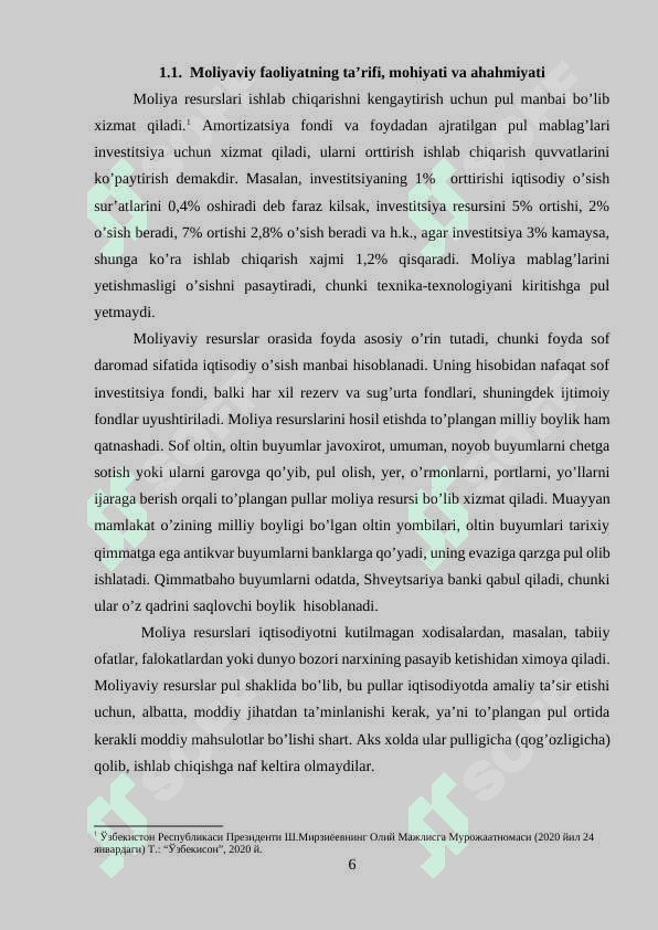 MOLIYAVIY FAOLIYATDAN OLINGAN DAROMADLARNI HISOBGA OLISH HAMDA HISOBDA AKS ETTIRISH TARTIBI 6