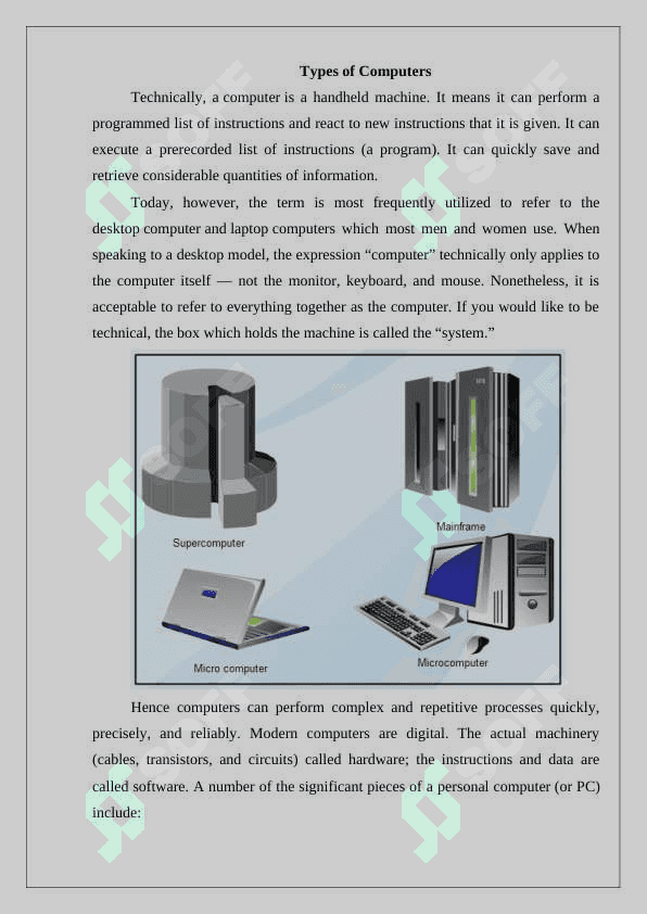 Computers and their types 2