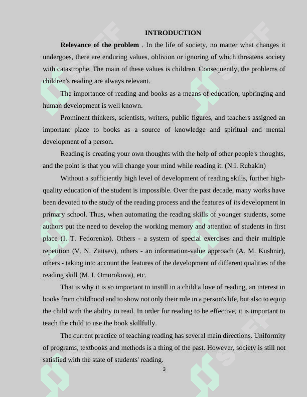 Developing reading skills in young learners at the primary school level 3