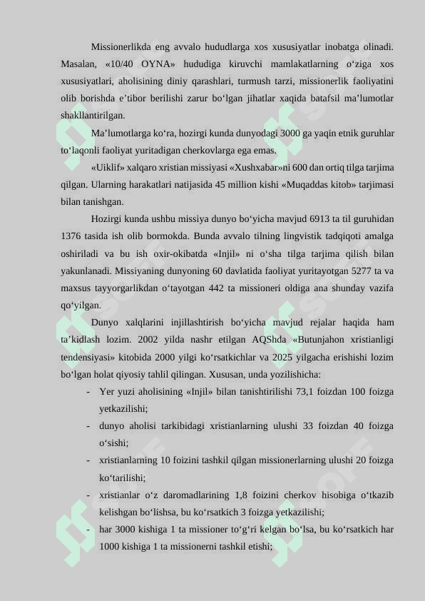 Missionerlik va prozelitizmning diniy e’tiqodni tanlashga salbiy ta’siri 4
