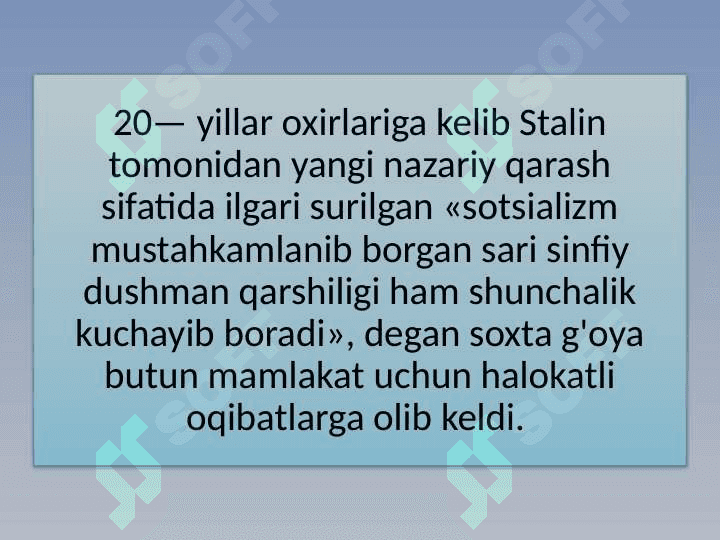 Sobiq ittifoqda ma'muriy buyruqbozlik totalitar tizimning qaror topishi 6