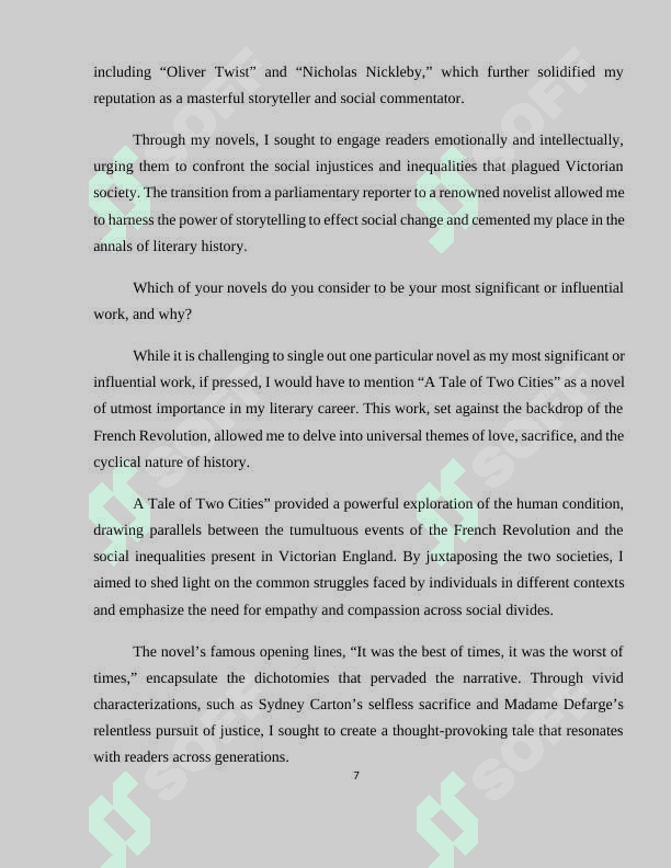 The role of women in Victorian literature 7