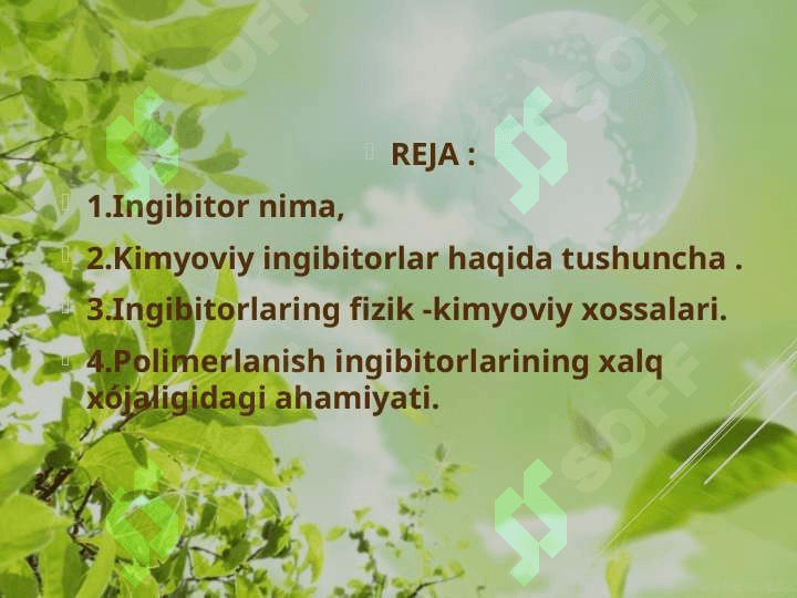 polimerlanish ingibitorlari va ularning fizik kimyoviy va mexanik xossalari 2
