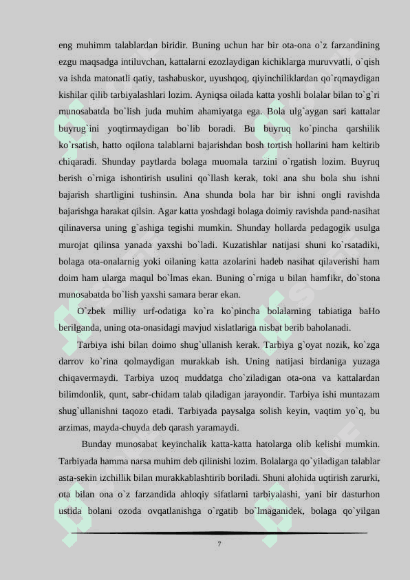 Ijtimoiy pedagogning oilalar bilan olib boradigan ishlari shakl, metod va vositalari 7