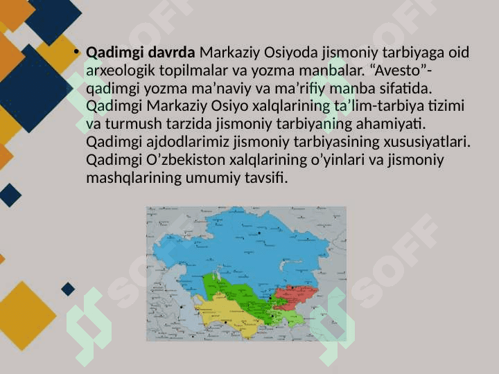 Markaziy osiyoda qadimgi davr va o'rta asrlarda jismoniy tarbiya 2