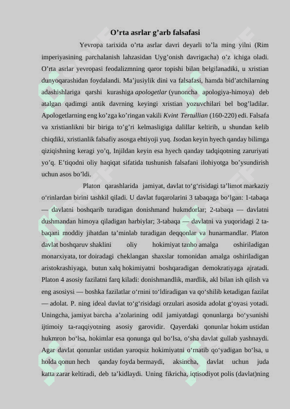 Yevropa mutafakkirlari Platon, R. Dekart va D. Yumning falsafaga oid qarashlarini qiyosiy tahlili 2