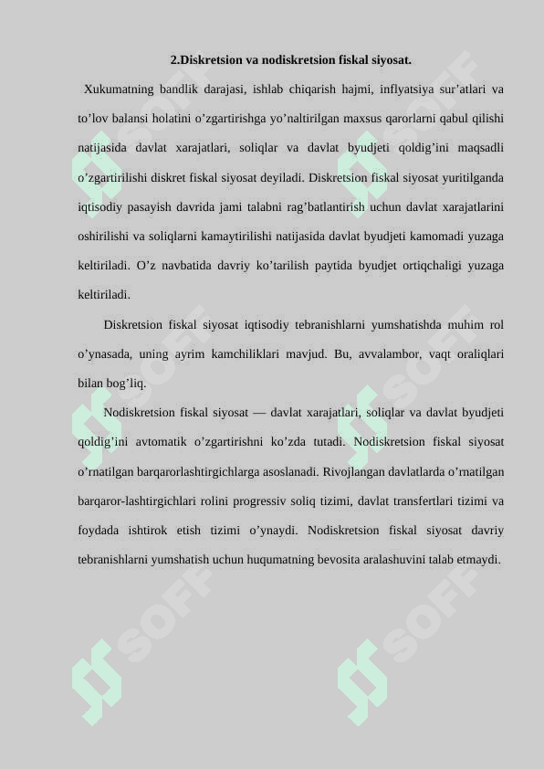 O’zbekiston Respublikasida soliq siyosatini takominlashtirish yo’llari 3