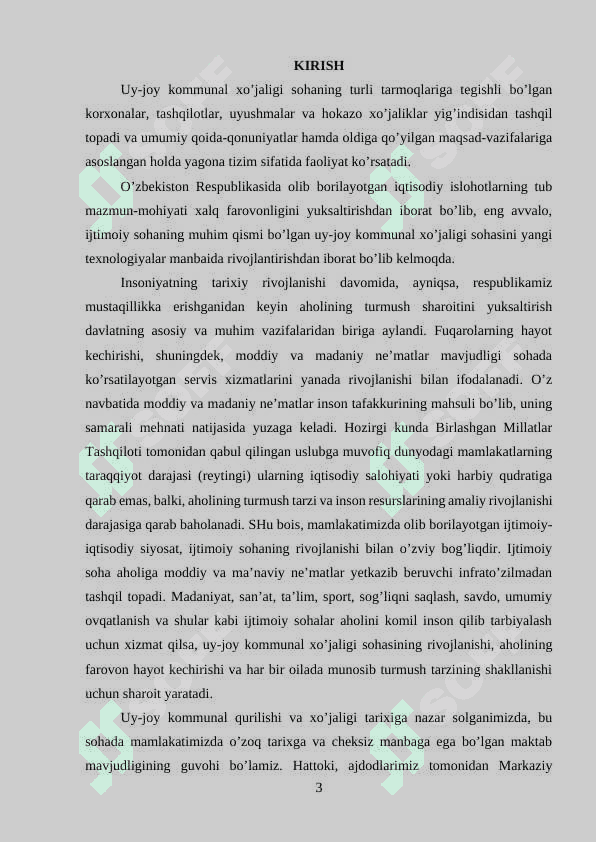 Uy-joy kommunal xo'jaligini rivojlantirish 3