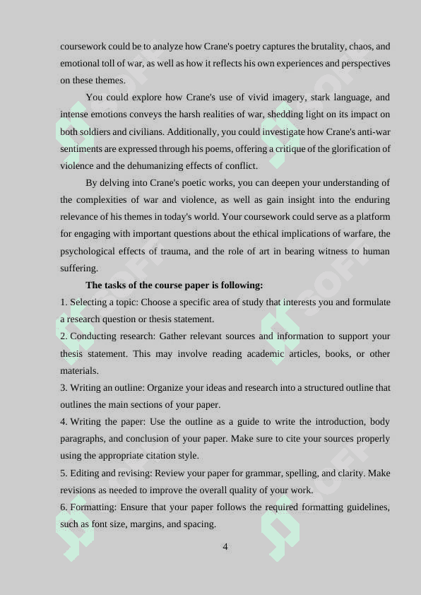 THE PORTRAYAL OF WAR AND VIOLENCE IN THE POEMS OF STEPHEN CRANE 4