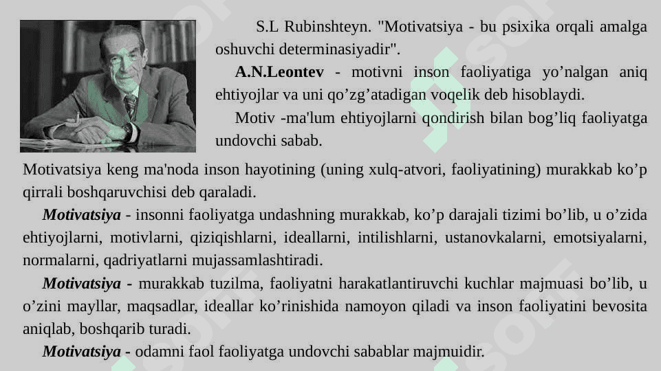 MOTIV VA MOTIVATSIYA. HISSIYOTNING NAMOYON BO’LISHI 4