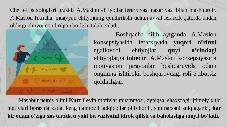 MOTIV VA MOTIVATSIYA. HISSIYOTNING NAMOYON BO’LISHI 5