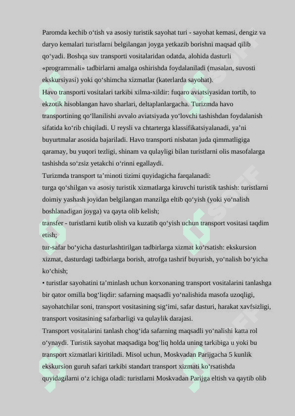 Mehmonxonalarga mehmonxona va turizm komplekslariga ovqatlanishini tashkillashtirish va xizmat texnologiyasi 8