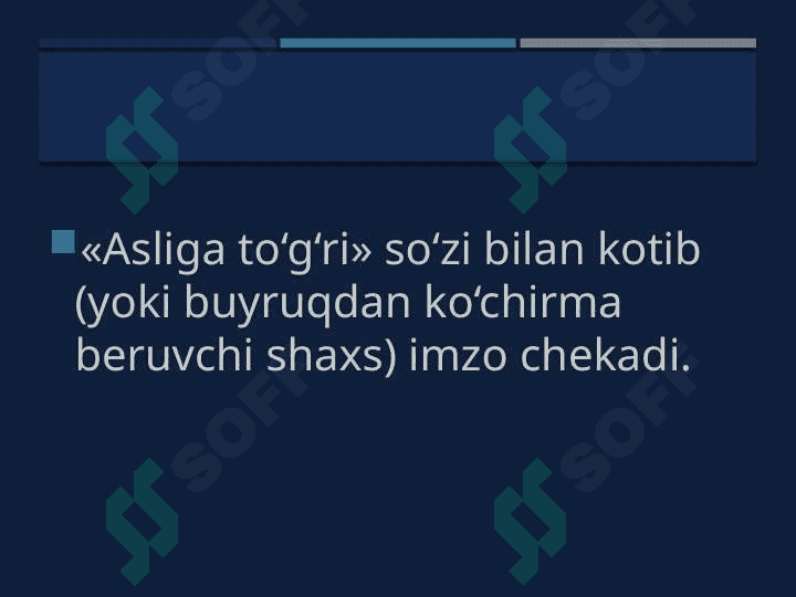 Farmoyish hujjatlarining boshqaruvdagi ahamiyati va strukturasi 8