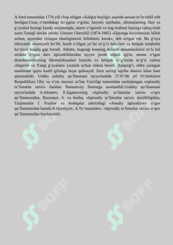 Iqtisodiyot fanining jamiyat taraqqiyotidagi o’rni 6