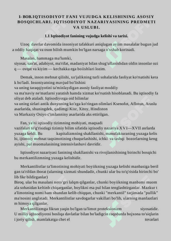 Iqtisodiyot fanining jamiyat taraqqiyotidagi o’rni 7