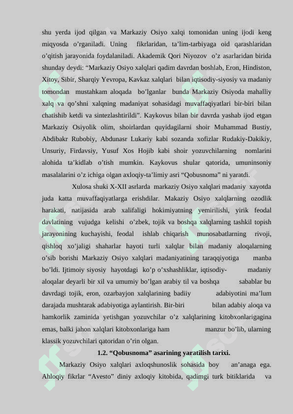 KAYKOVUSNING QOBUSNOMA ASARINING TARBIYAVIY TADBIRLARNING TASHKIL ETISH METODIKASI 7