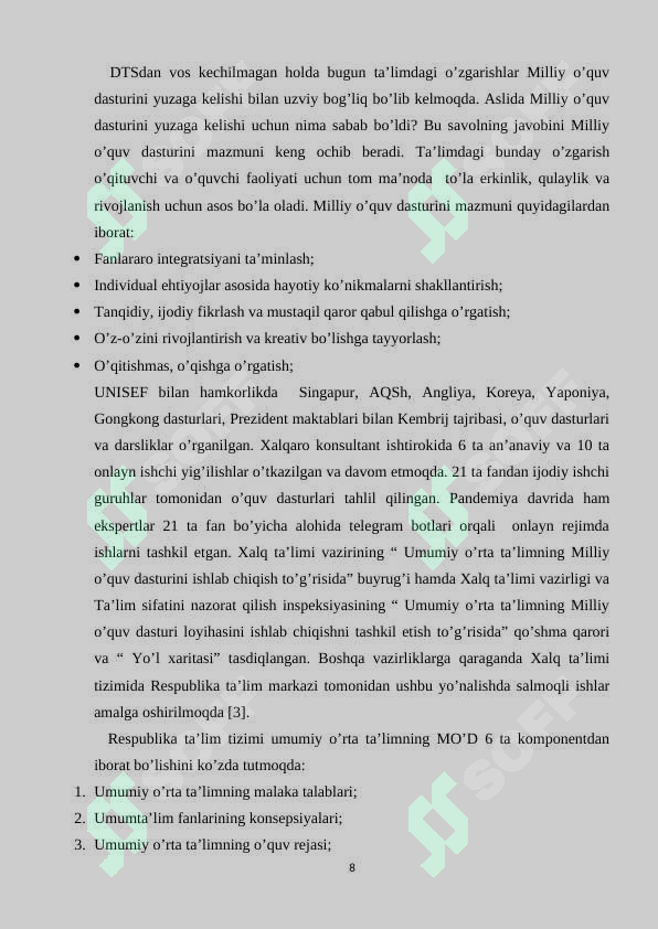 2-SINF ONA TILI VA O’QISH SAVODXONLIGI DARSLIGI ASOSIDA INNOVATSION DARSLARNI TASHKIL QILISH 8